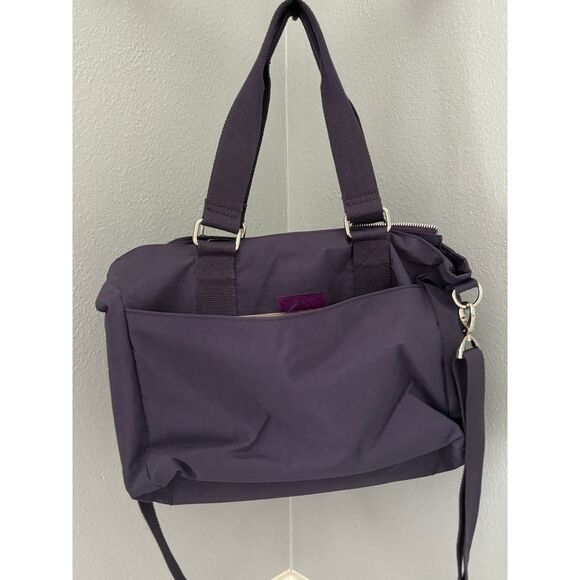 CREST DESIGN LAVENDER NYLON LAPTOP SHOULDER CASUAL OFFICE CAREER TOTE ORGANIZER - Picture 7 of 7